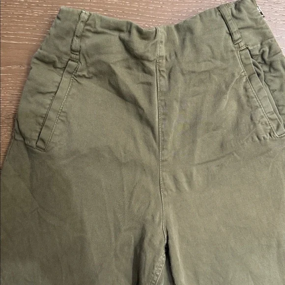 ZARA Green High Waist Cropped Pants – Size XS (US 2) - Picture 4 of 6